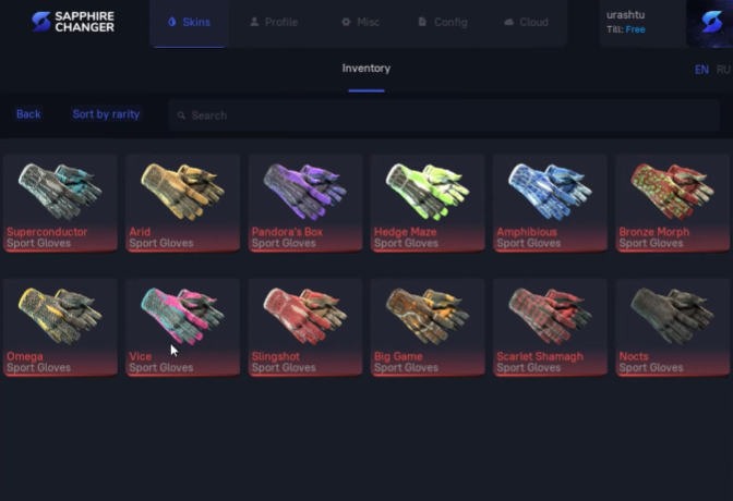 Sapphire Changer Panel